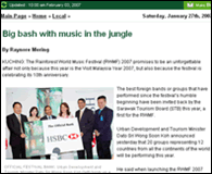Big bash with music in the jungle 